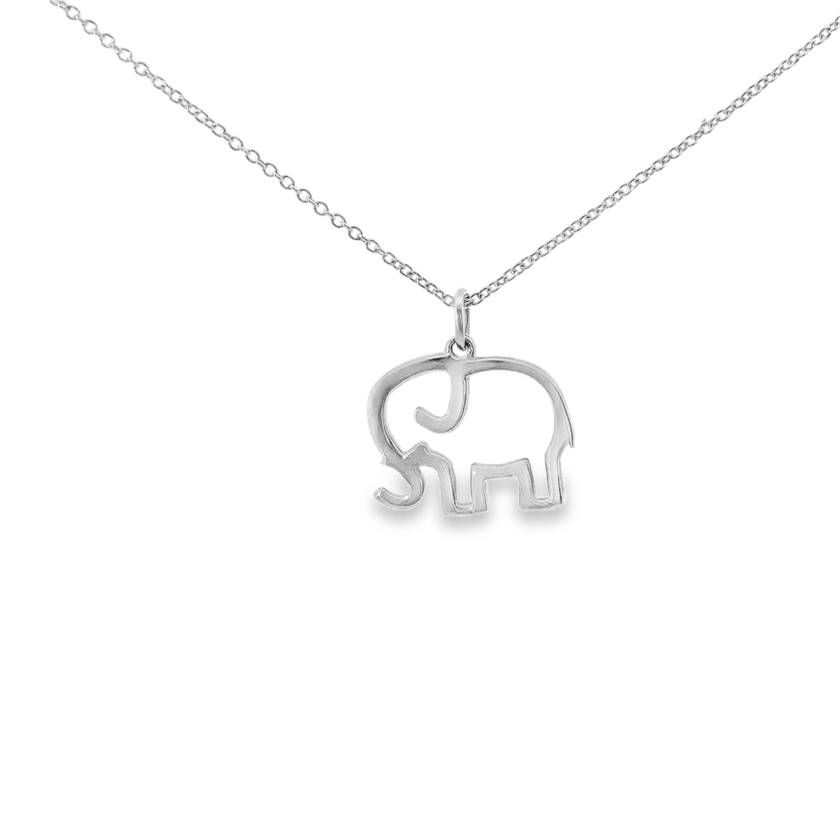 diamond pendant in 14k white gold – Niara