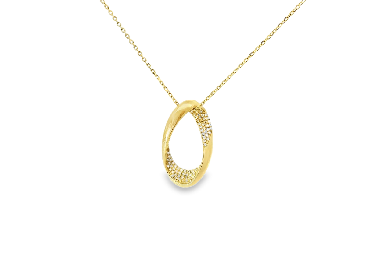 0.19ct diamond pendant in 14k gold – Niara