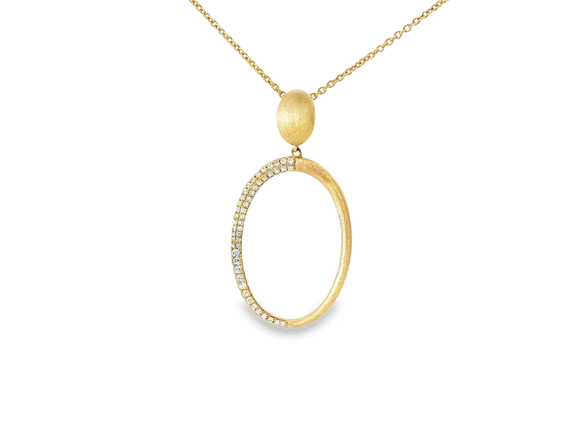 0.18ct diamond pendant in 14k rose gold – Niara