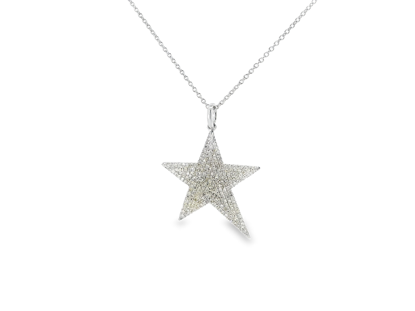 0.71ct diamond star pendant in 14k white gold – Niara