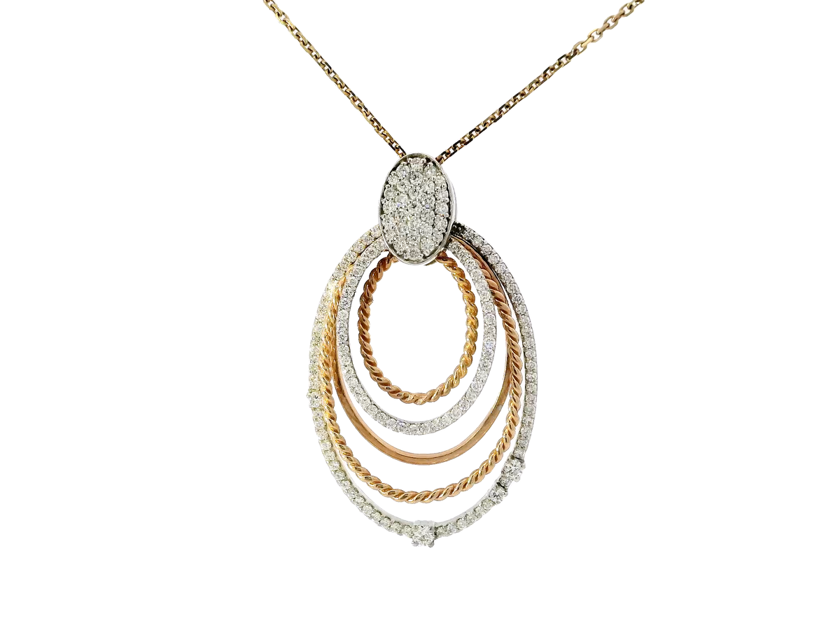 0.80ct diamond pendant in 14k gold – Niara