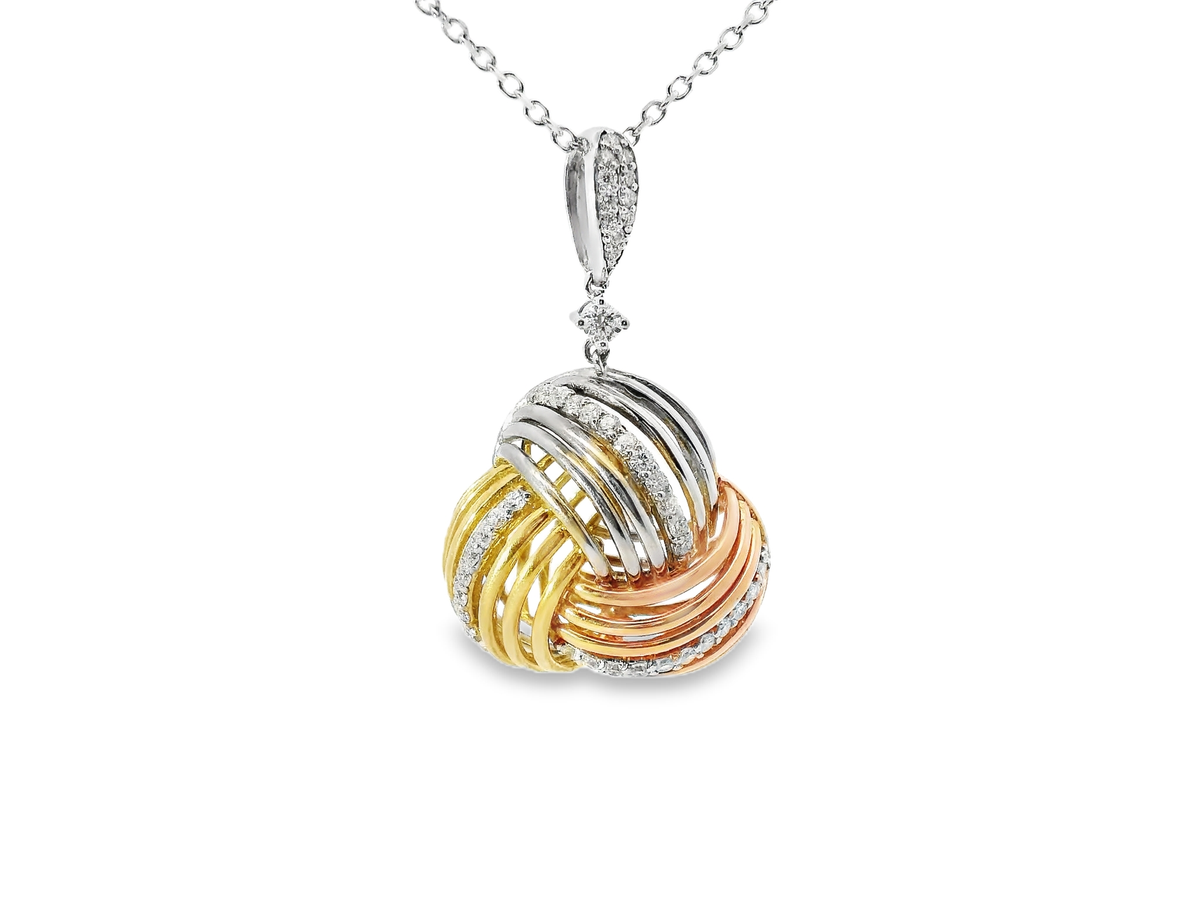 0.74ct diamond pendant in 14k gold – Niara