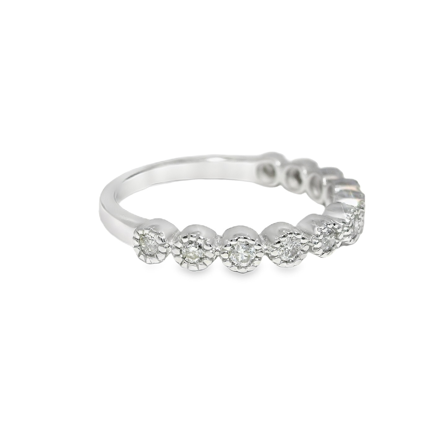 0.26CT Diamond Ring 18k White Gold