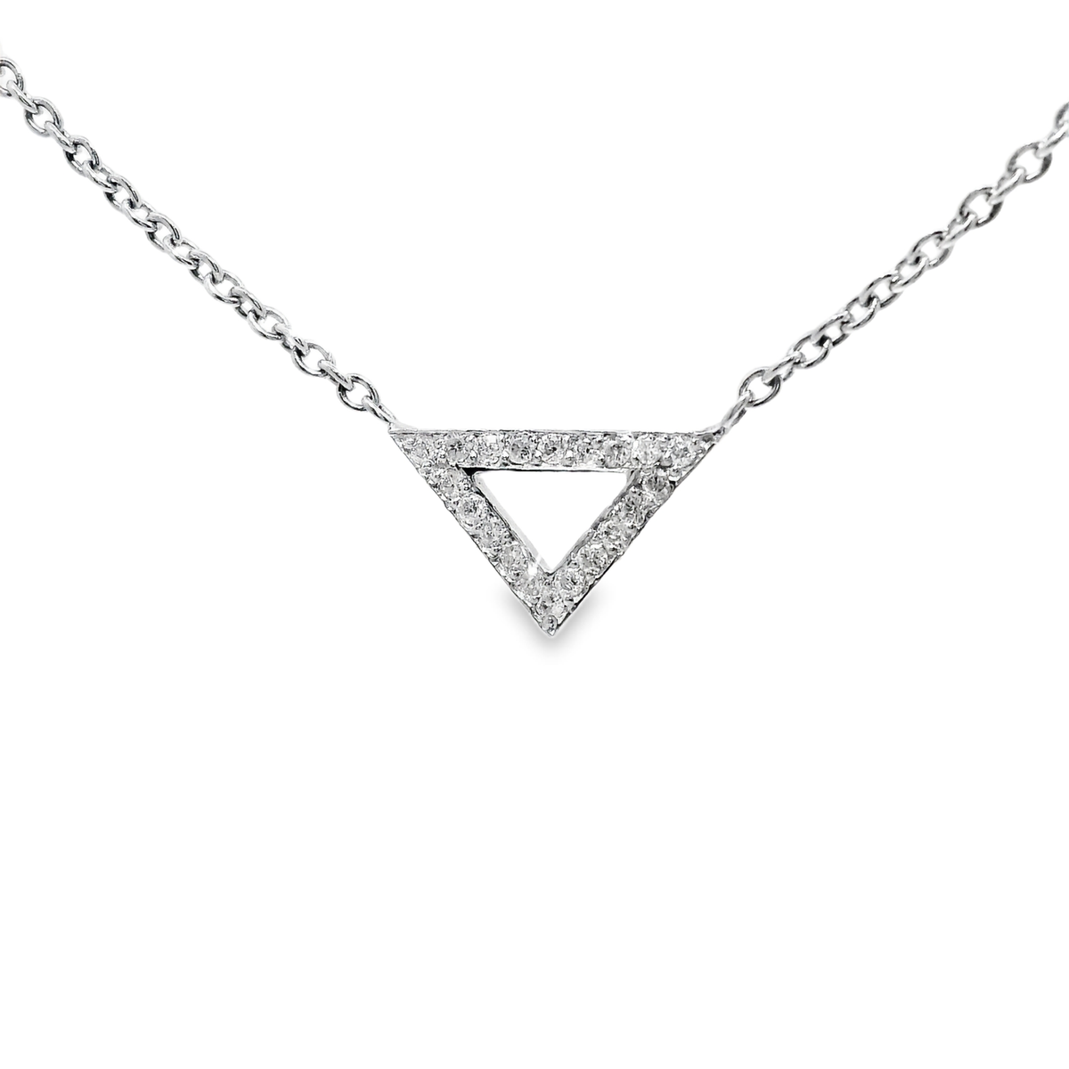 0.15ct diamond pendant in 14k white gold – Niara