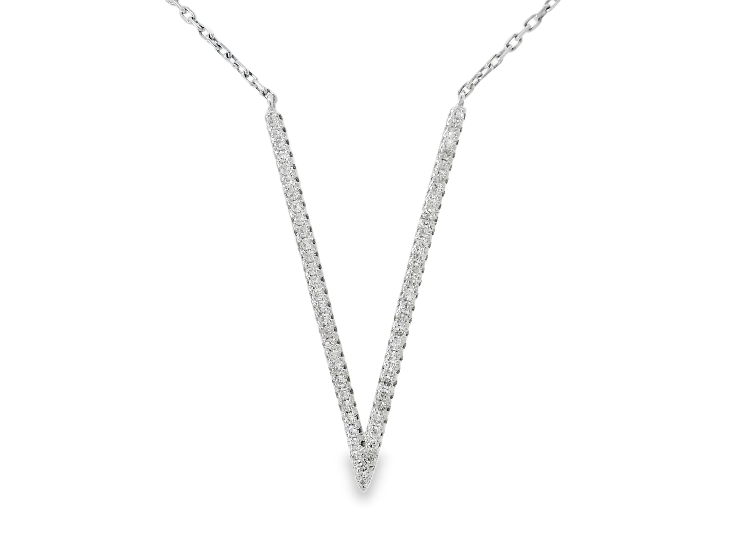 0.36ct diamond pendant in 14k white gold – Niara