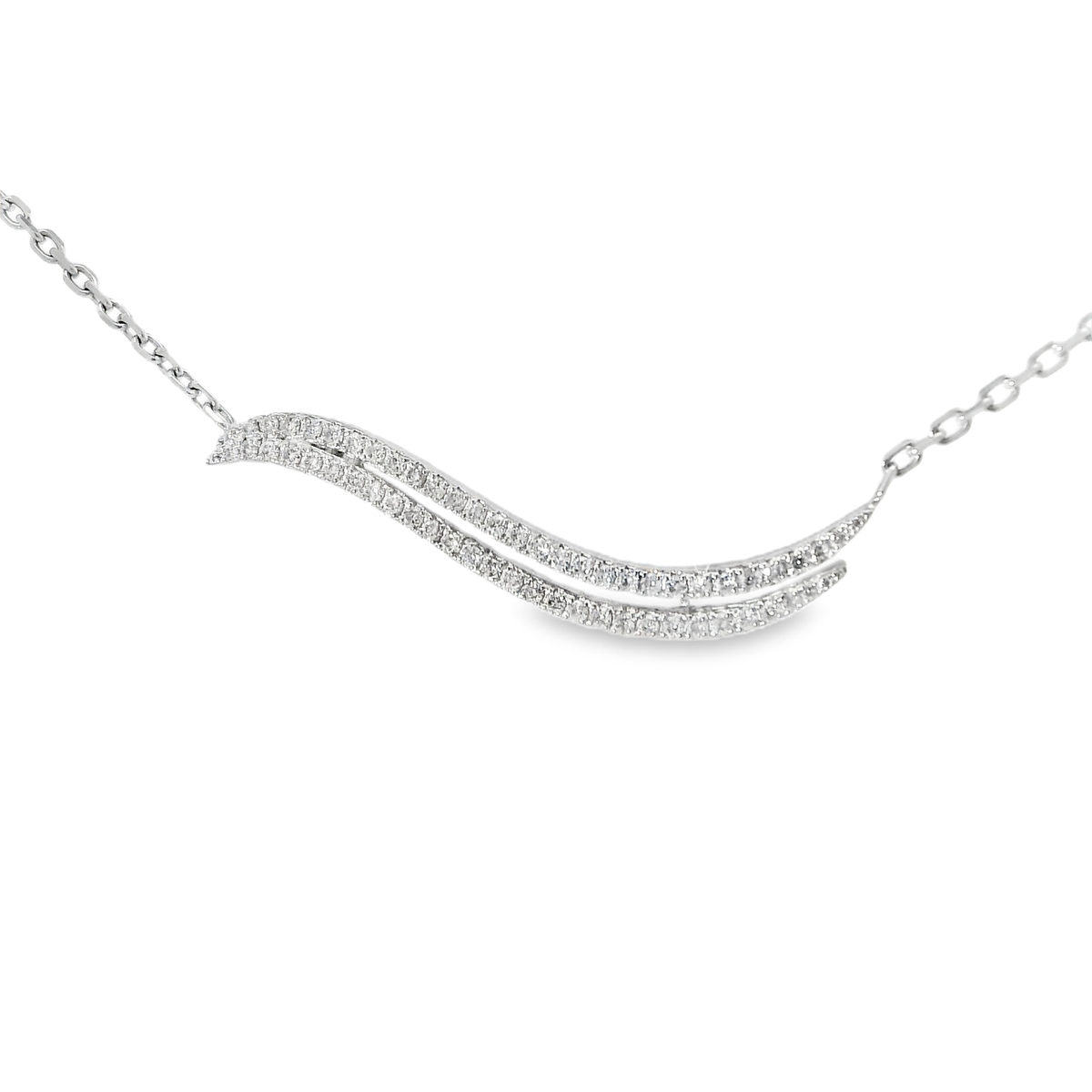 0.39ct diamond pendant in 14k white gold – Niara
