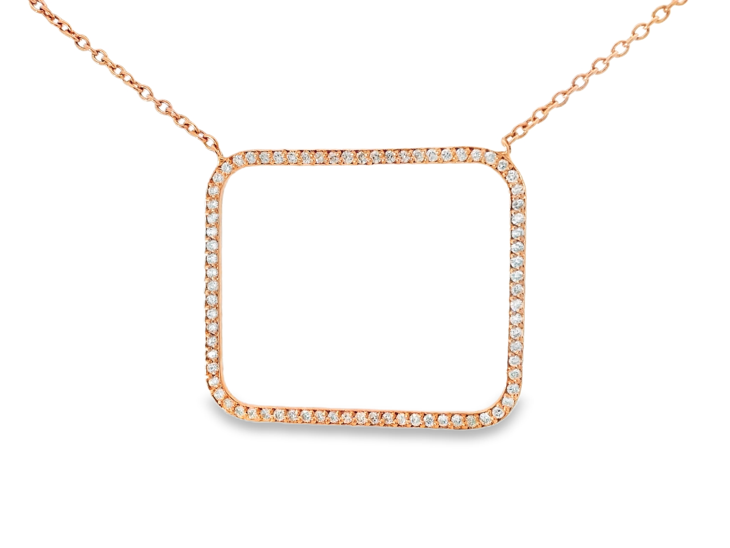 0.62ct diamond pendant in 14k rose gold – Niara