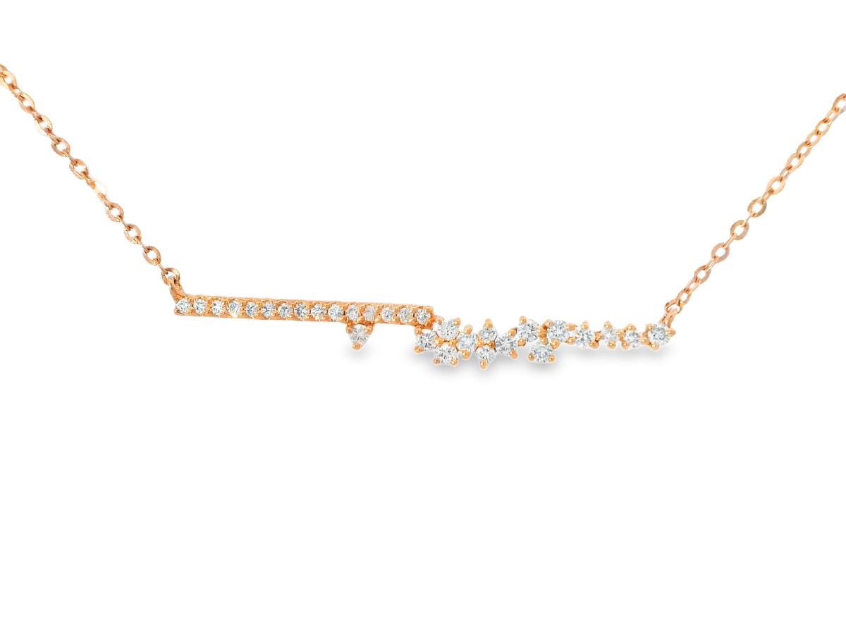 0.31ct diamond pendant in 14k rose gold – Niara