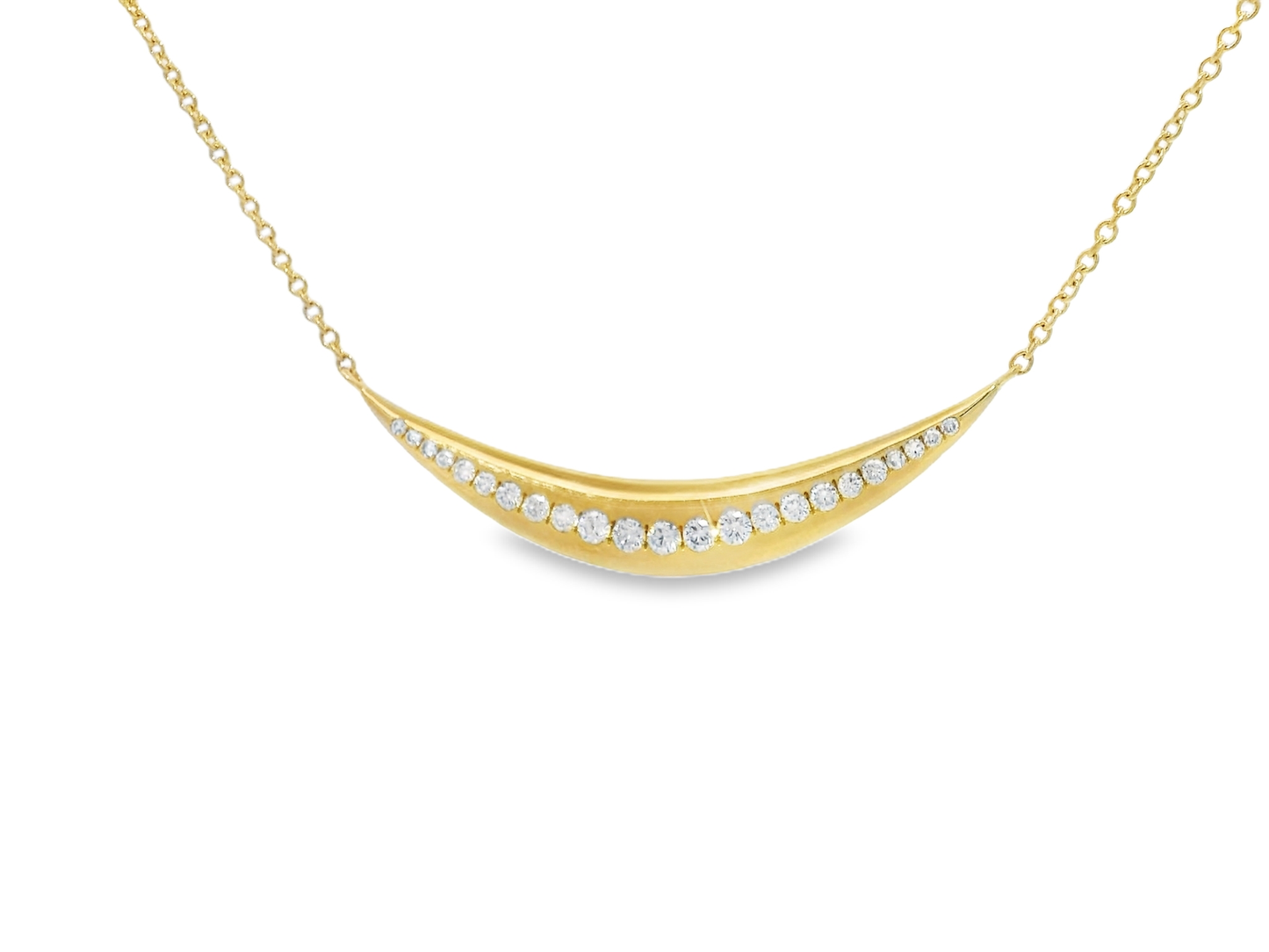 0.27ct diamond pendant in 14k yellow gold – Niara