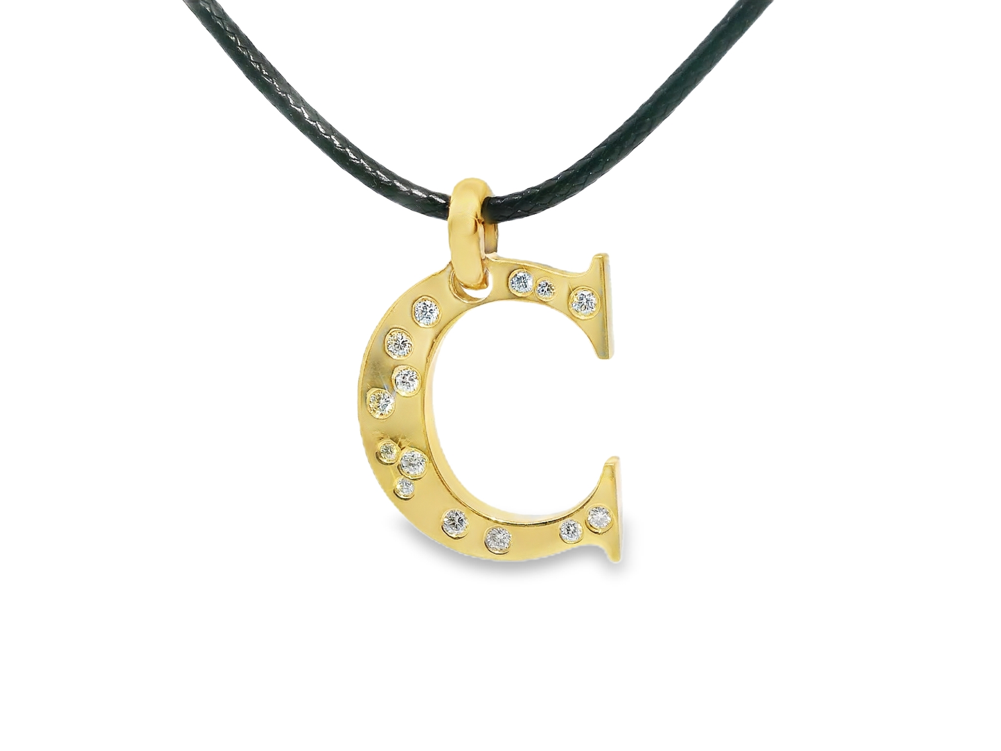 0.48ct diamond pendant in 18k yellow gold – Niara