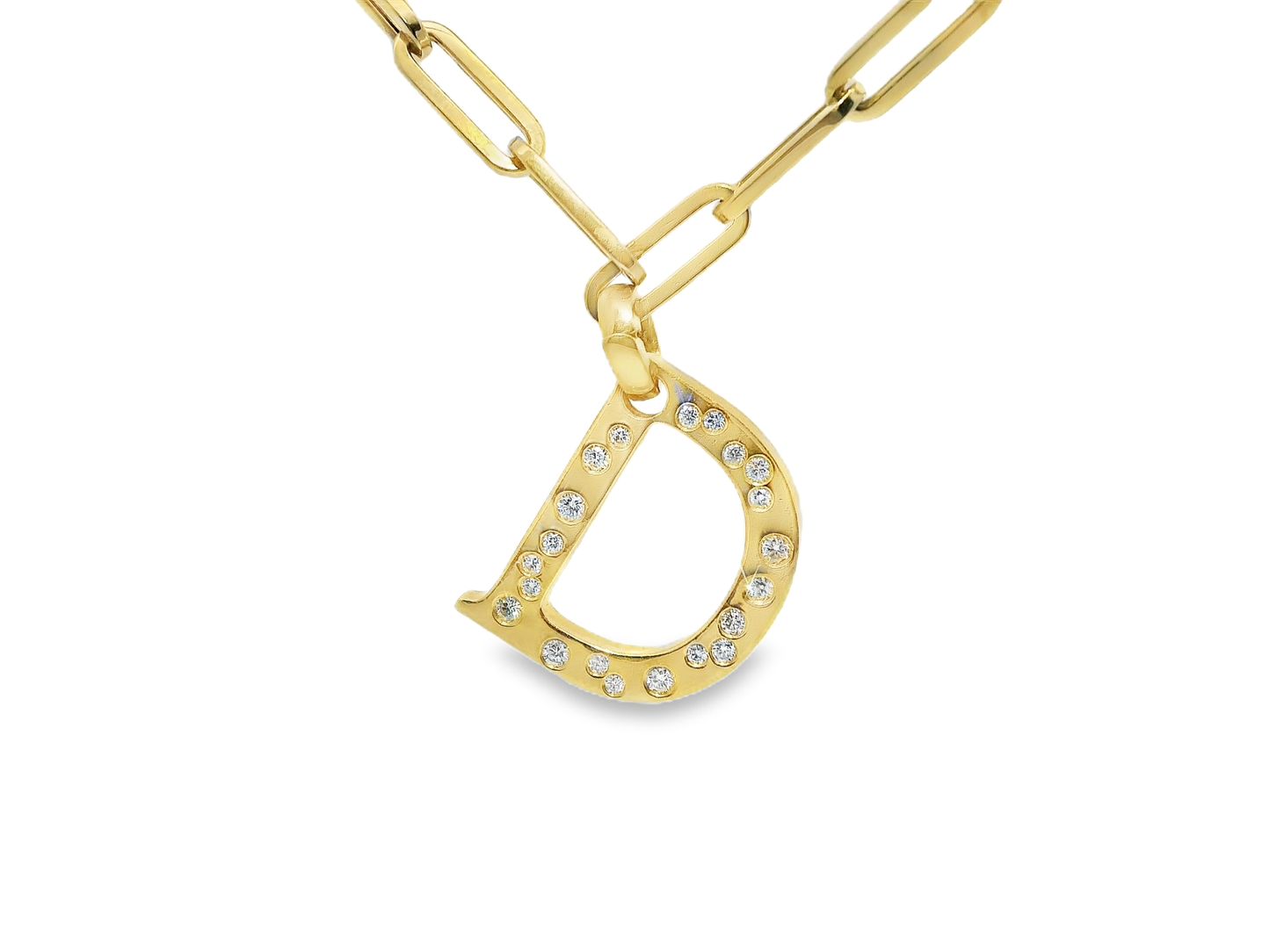 0.49ct diamond pendant in 18k yellow gold – Niara