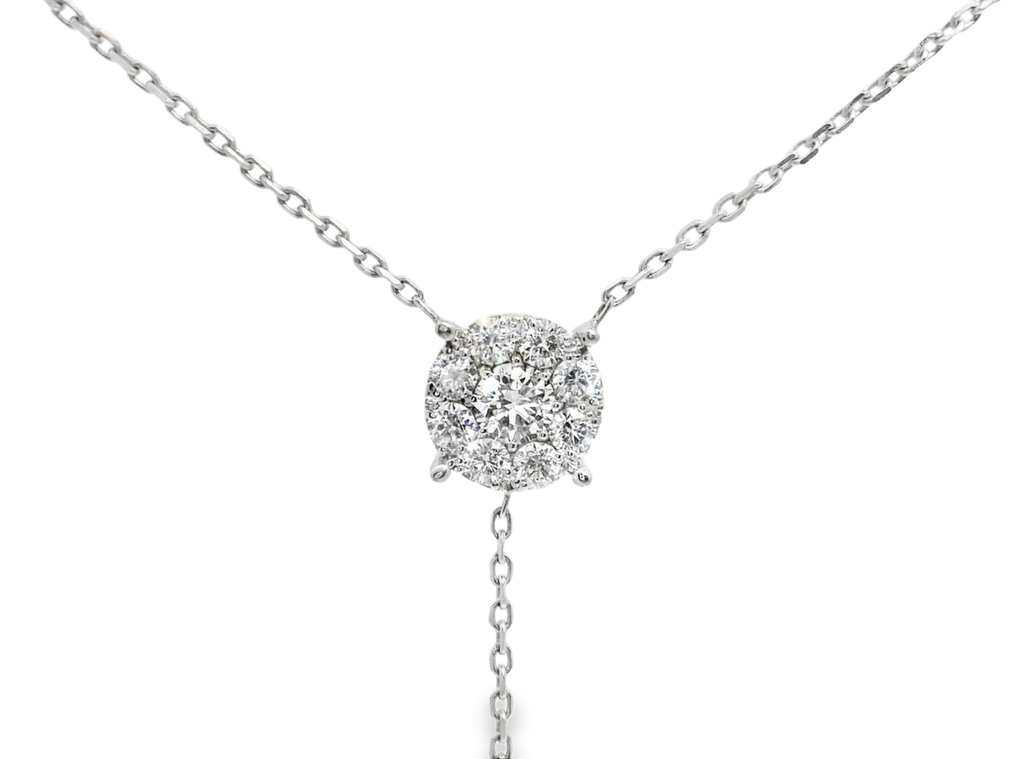 0.74ct diamond pendant in 14k white gold – Niara