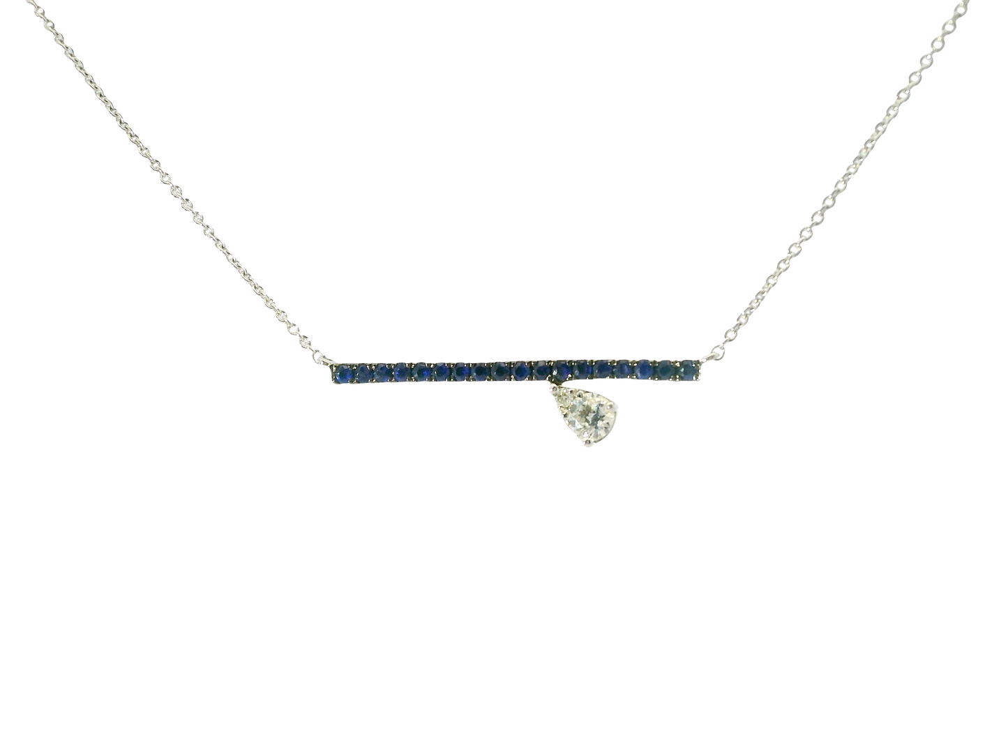 0.12ct diamond pendant in 14k white gold – Niara
