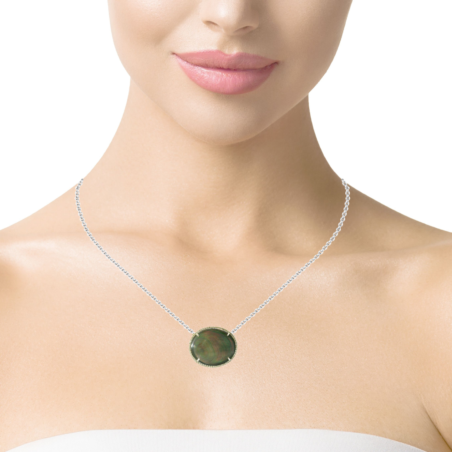 0.19ct diamond pendant in 14k white gold – Niara