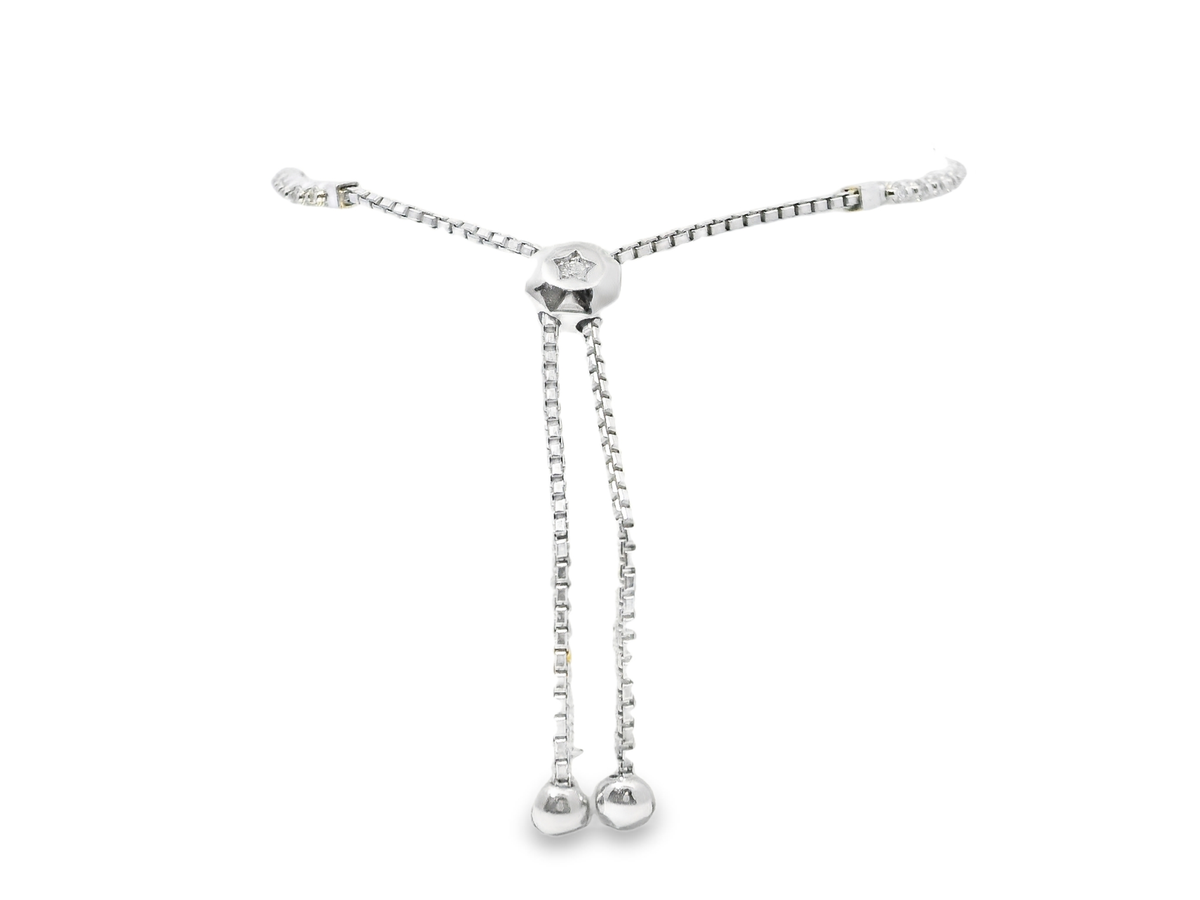 0.37CT Diamond 1.40CT Tsavorite Bracelet 14k White Gold