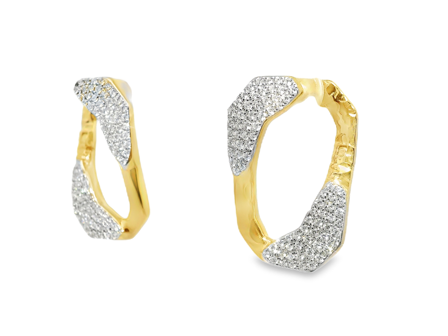 1.81CT Diamond Earring 14k Yellow Gold