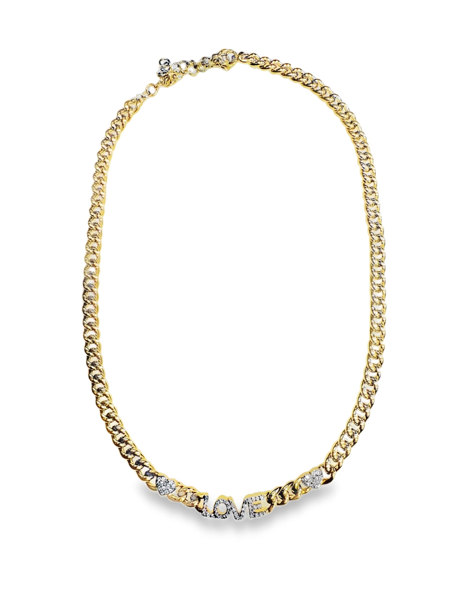 0.39CT Love Diamond Pendant 18k Yellow Gold