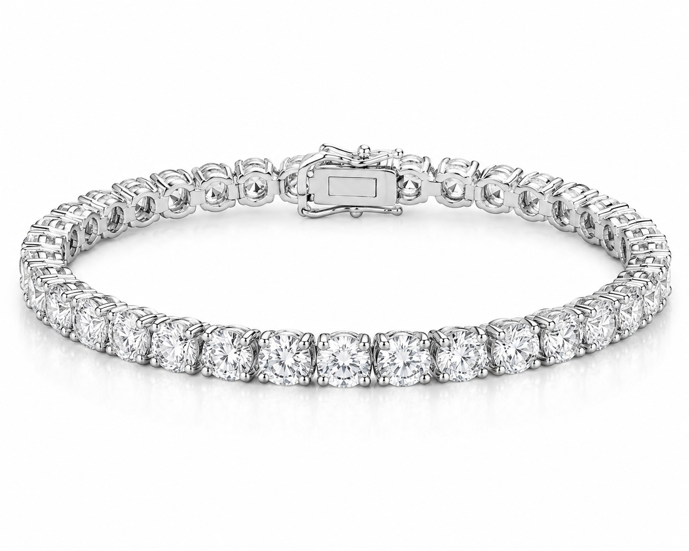 13.79CT Natural Diamond Tennis Bracelet 14k Gold