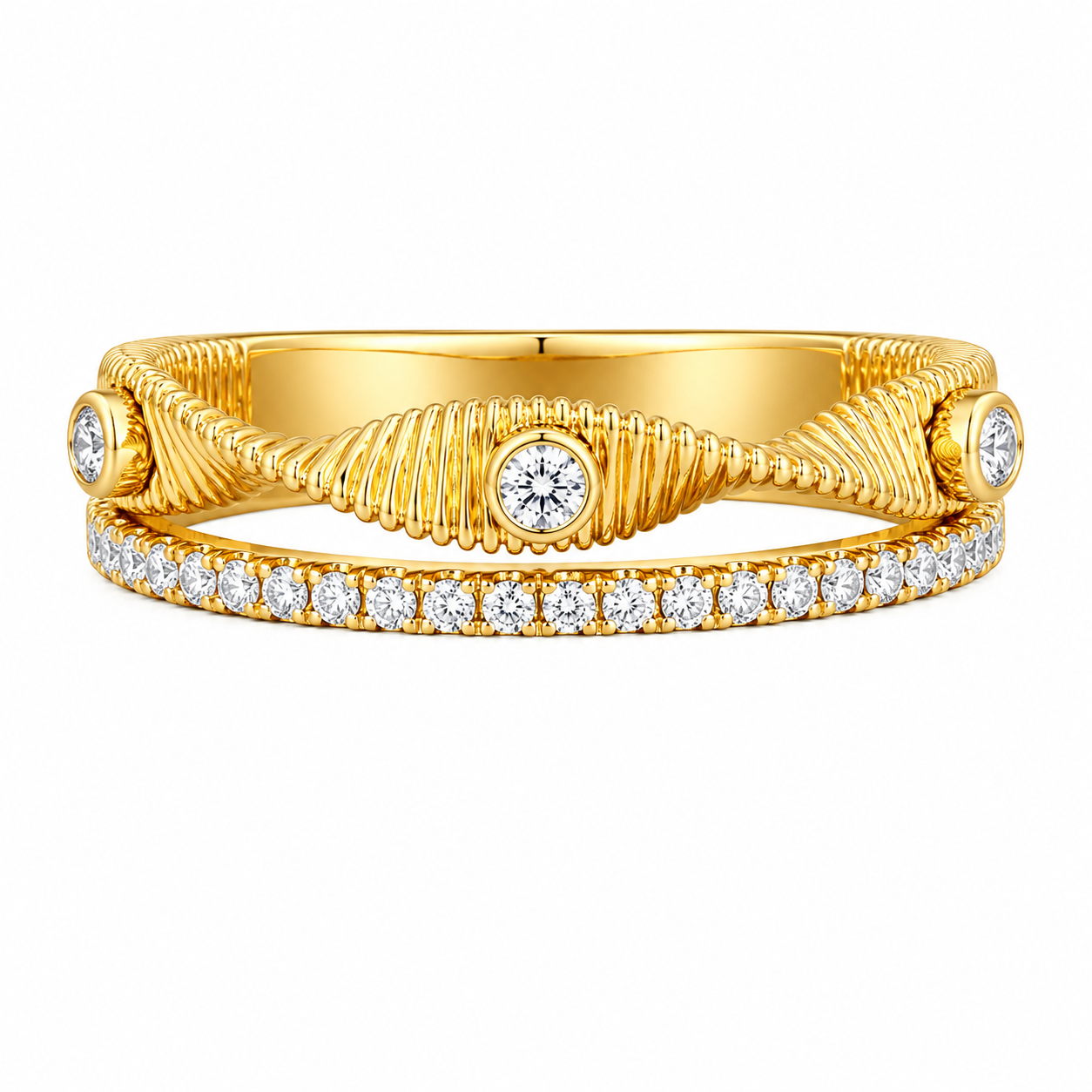 0.20CT Diamond Ring 14K Yellow Gold
