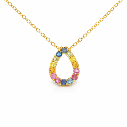 0.55ct sapphire pendant in 14k yellow gold – Niara