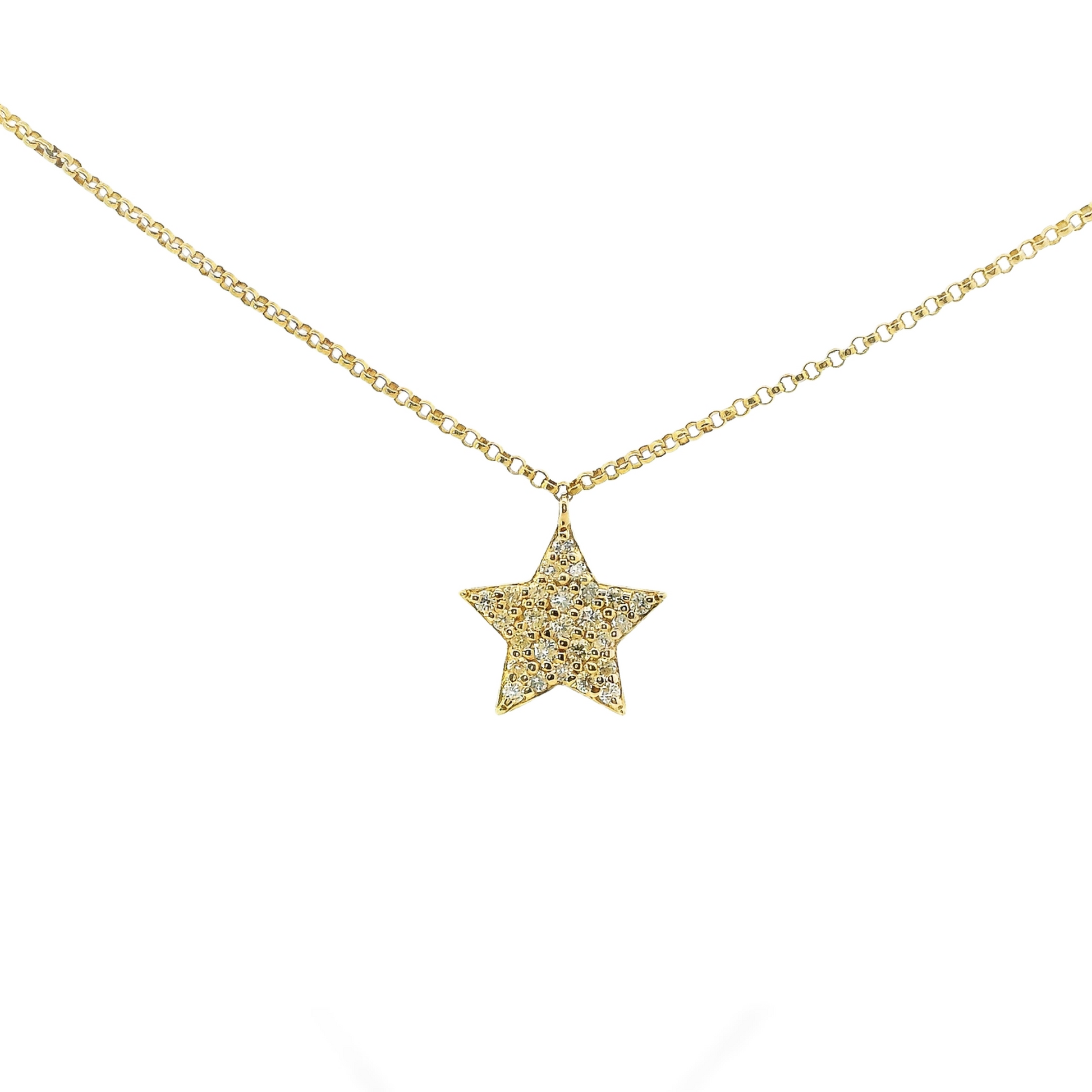 0.29ct diamond star pendant in 14k gold – Niara