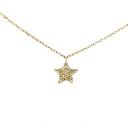 0.29ct diamond star pendant in 14k gold – Niara