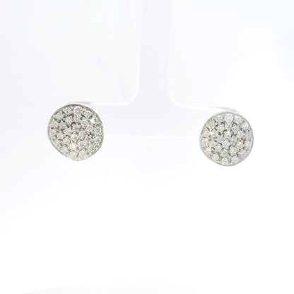 1.22CT Diamond Stud Chip Earrings 14K Gold