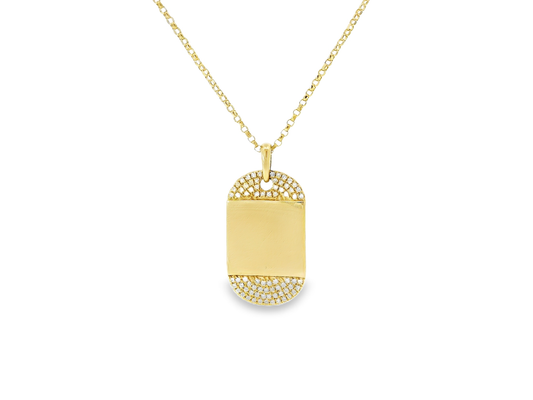 0.17ct diamond pendant in 14k gold – Niara