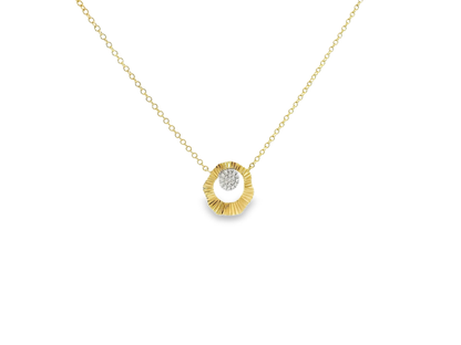 0.06ct diamond pendant in 14k gold – Niara