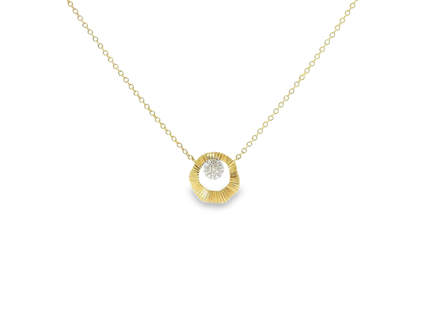 0.06ct diamond pendant in 14k gold – Niara