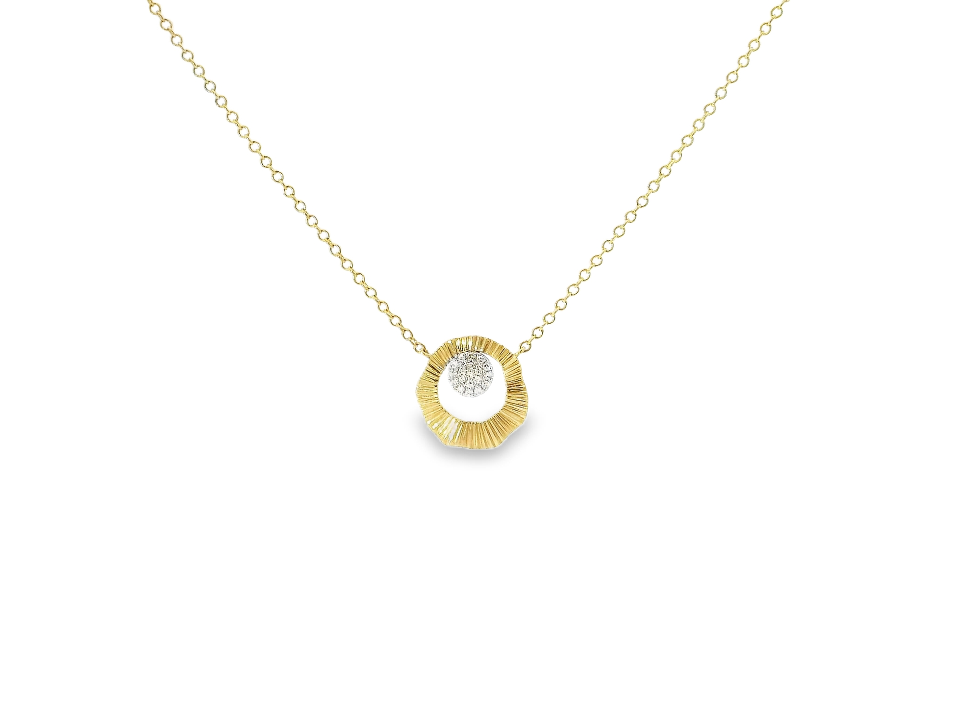 0.06ct diamond pendant in 14k gold – Niara