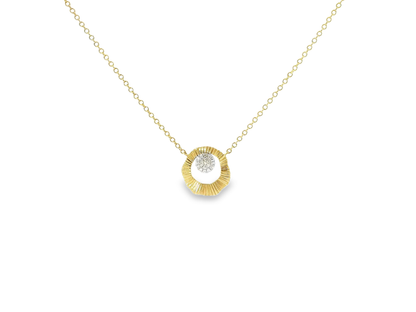 0.06ct diamond pendant in 14k gold – Niara
