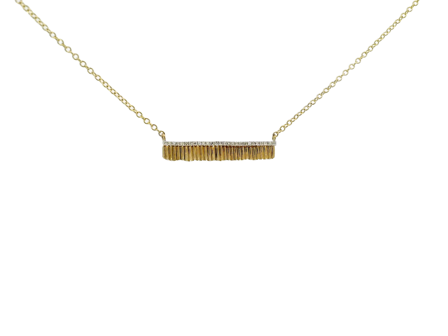 0.09CT Diamond Pendant 14K Gold