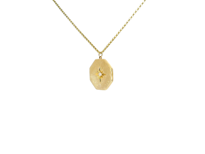 0.05ct diamond star pendant in 14k yellow gold – Niara