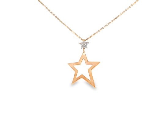 0.05ct diamond pendant in 14k rose gold – Niara