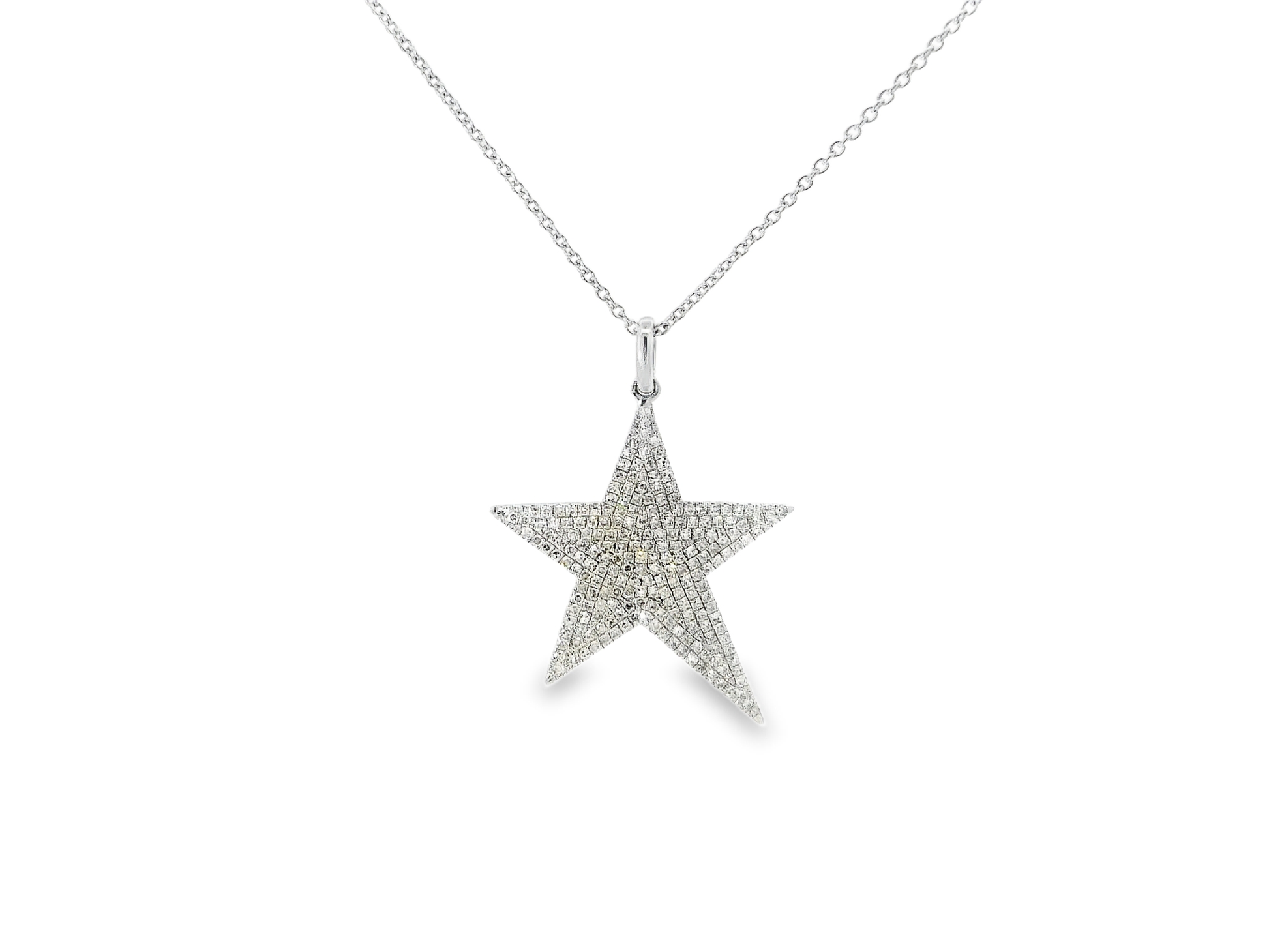 0.71ct diamond star pendant in 14k white gold – Niara