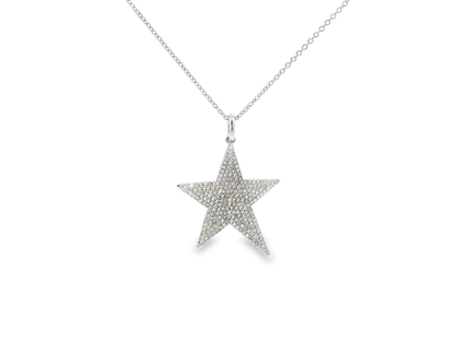 0.71ct diamond star pendant in 14k white gold – Niara