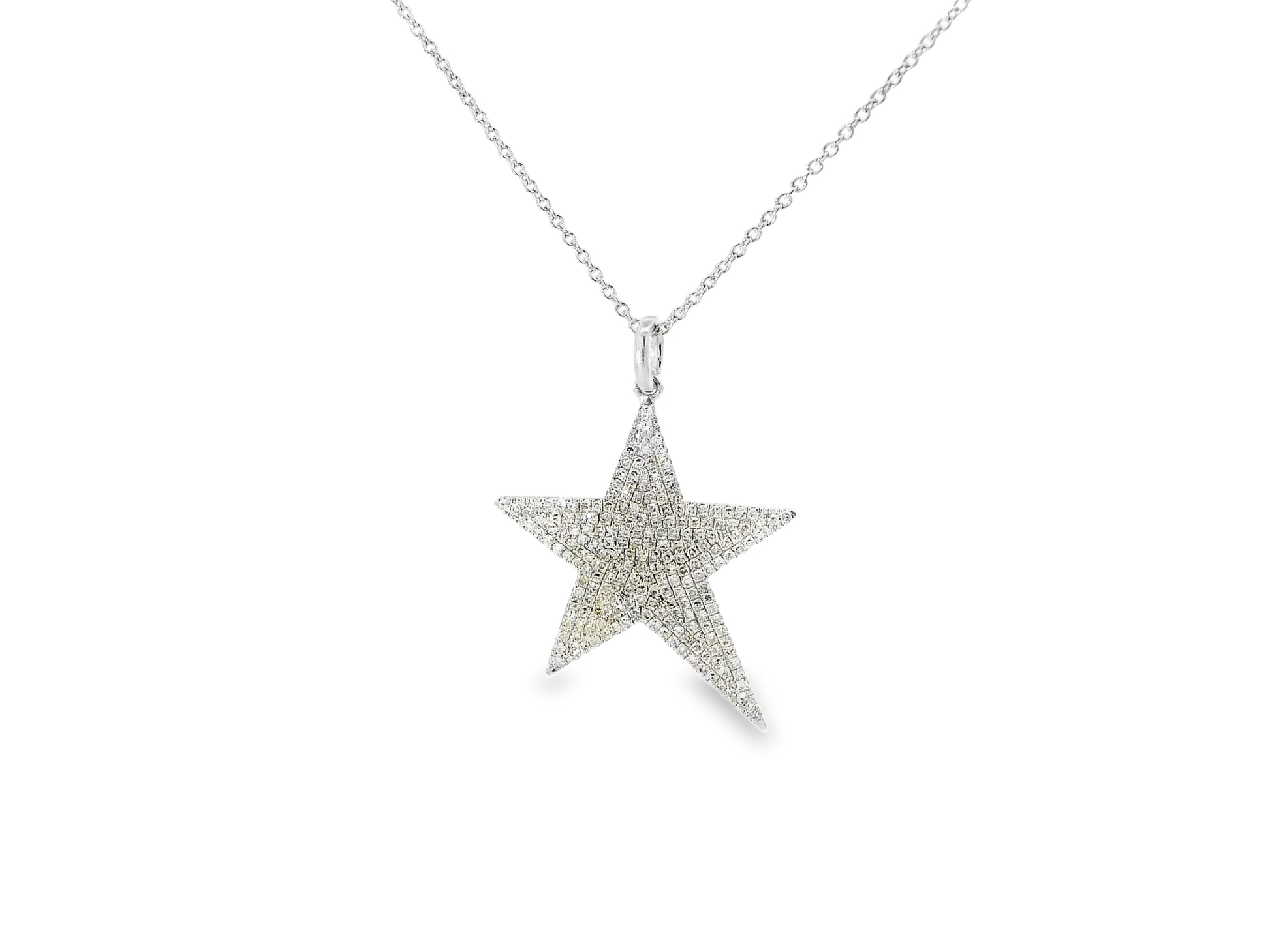 0.71ct diamond star pendant in 14k white gold – Niara