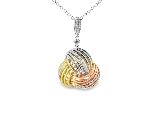 0.74ct diamond pendant in 14k gold – Niara