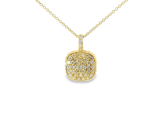 0.84ct diamond pendant in 14k yellow gold – Niara