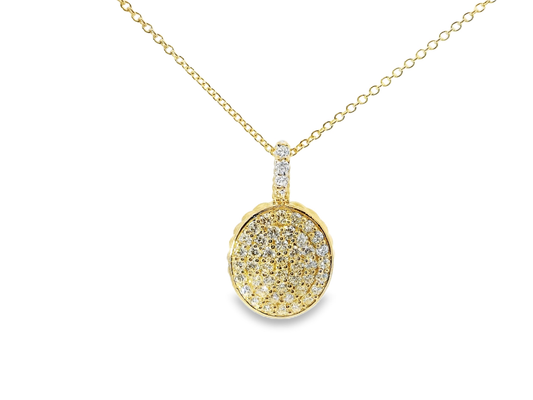0.97ct diamond pendant in 14k yellow gold – Niara