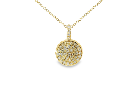 0.80ct diamond pendant in 14k yellow gold – Niara