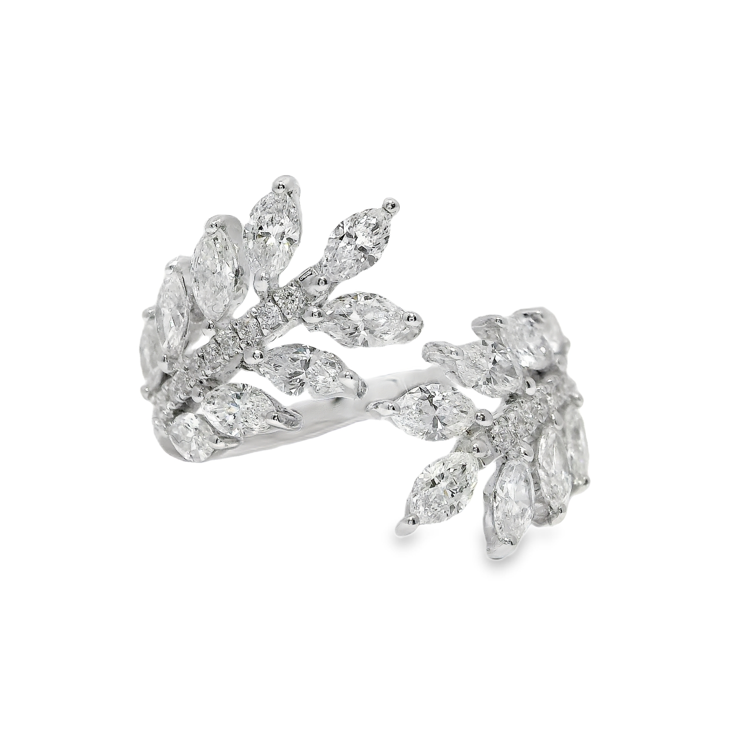 1.48CT Diamond Ring 18K White Gold