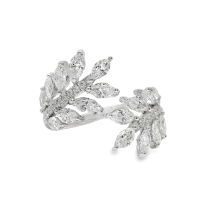 1.48CT Diamond Ring 18K White Gold