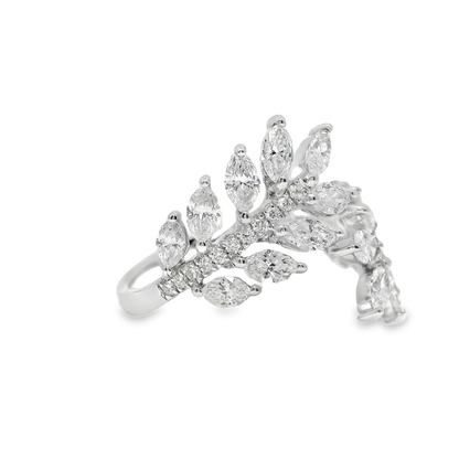 1.48CT Diamond Ring 18K White Gold