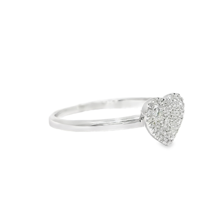 0.15CT Diamond Ring 14k White Gold