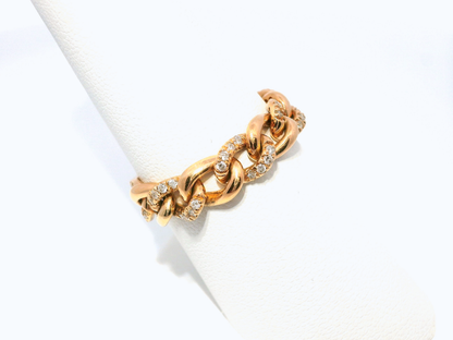 0.24 CT Diamond Ring 14k Rose Gold