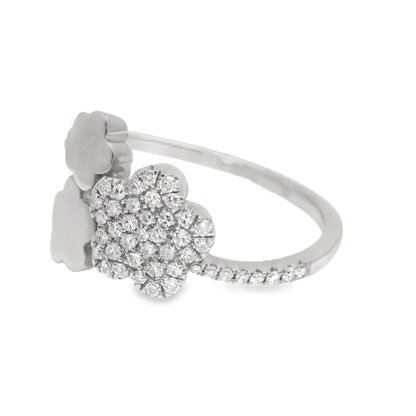 0.24CT Diamond Ring 14k White Gold