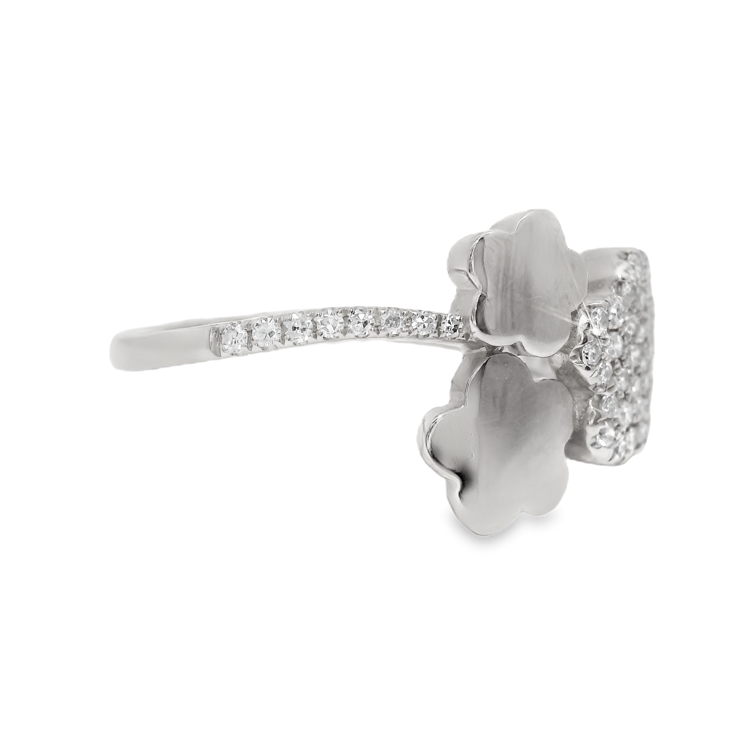 0.24CT Diamond Ring 14k White Gold