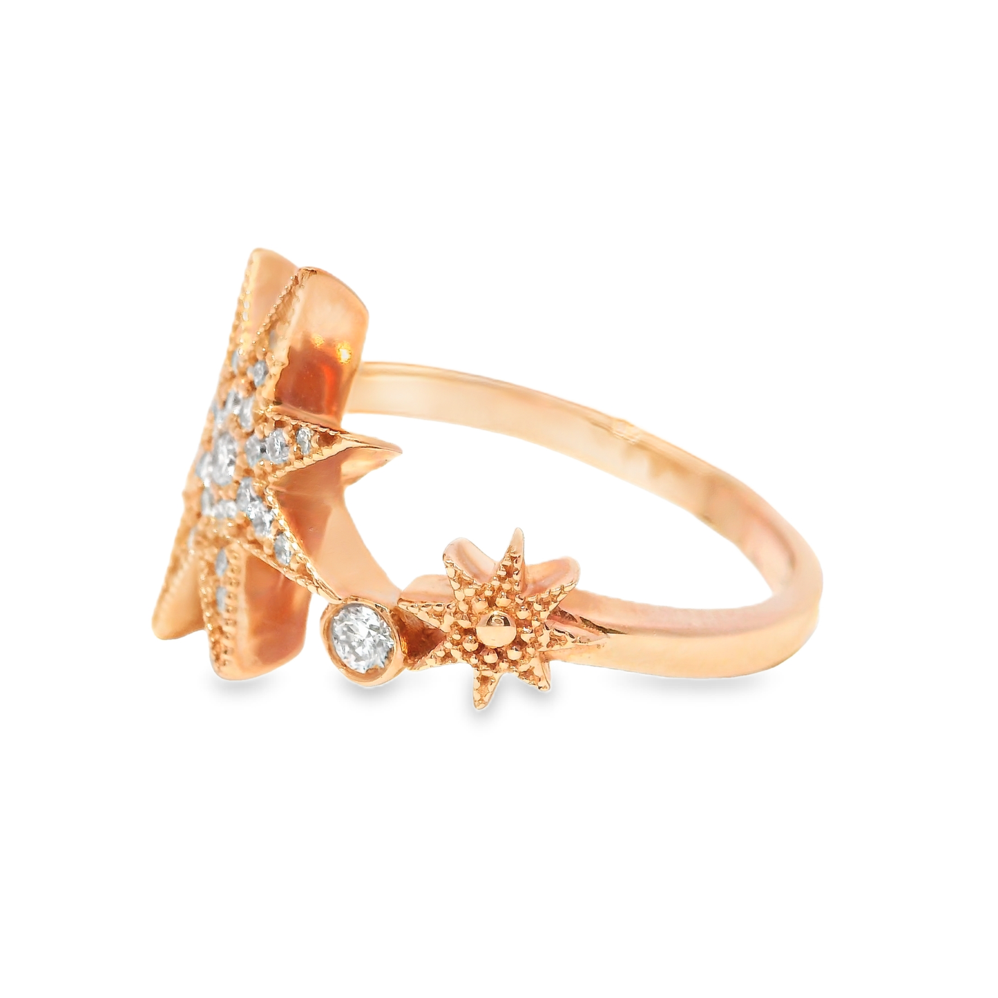 0.33CT Diamond Ring 14k Rose Gold